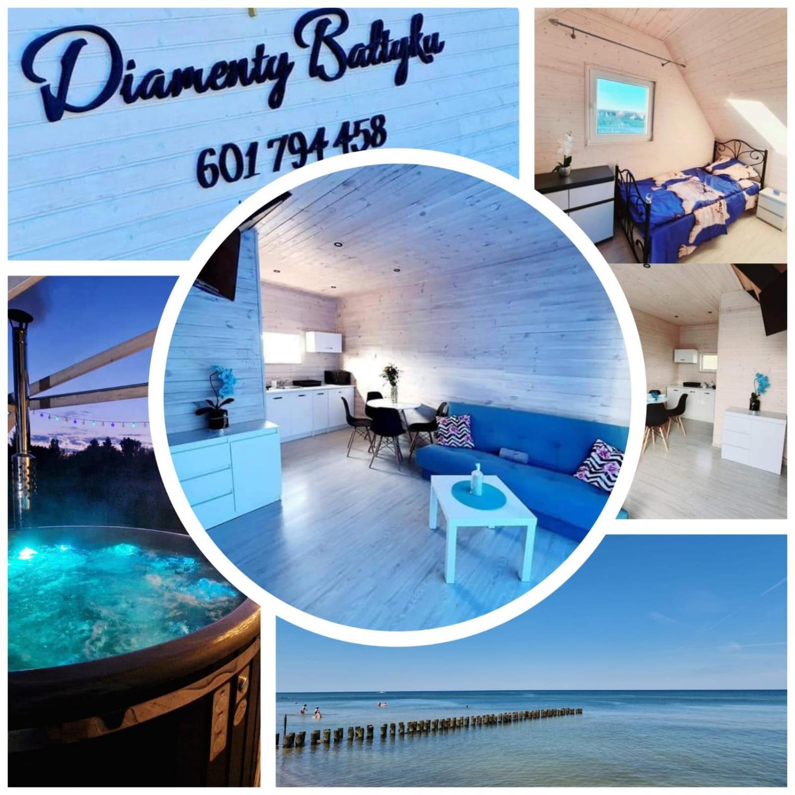 Diamenty Baltyku Domki Wakacyjne Balia Z Jacuzzi ملنك المظهر الخارجي الصورة